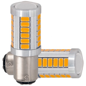 Luz Đèn Hậu Xe Hơi Halo BA15S Led 24V Cho Xe Carros P21W Màu Đỏ Hổ Phách Đèn Hậu Xe Hơi 1156 <span class=keywords><strong>1157</strong></span> 7440 7443 3156 Ổ Cắm Bóng Đèn LED Tự Động - Product Image 1