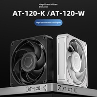 Ventilateur de classe performance 12 cm, haute pression d'air, 3000 tr/min, double roulement à billes, dissipateur thermique en cuivre, refroidissement par eau pour boîtier d'ordinateur AT-120-K