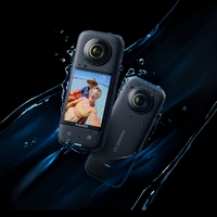 Insta360 X3 Caméra de sport d'action vidéo étanche Insta 360 Dash 4K HD pour moto