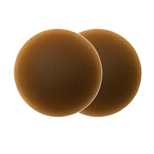 Empanadas de pezón marrón desnudo de forma redonda para mujer, cubiertas de pezón de silicona cómodas mate - Product Image 6