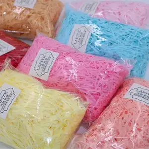 Wholesale decorative multicolor box filling shredded paper packing for gift package box