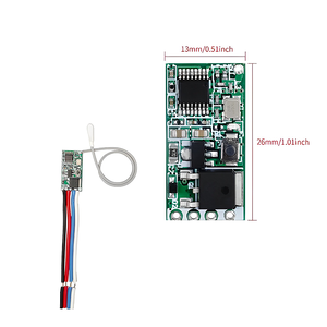 433 мГц DC 12 В 24 В Универсальный беспроводной пульт дистанционного управления мини-размер РЧ-реле приемник 433,92 мГц DIY <span class=keywords><strong>kit</strong></span> для светодиод - Product Image 2