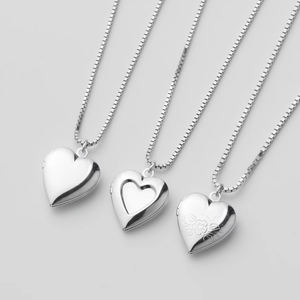 Japanese 925 Sterling <b>Silver</b> <b>Locket</b> Heart Pendant Fashion Pendants & Charms Available in Three Design Versions - Product Image 1