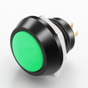 12mm Metal IP65 <b>Push</b> <b>Button</b> <b>Switch</b> Mini <b>Momentary</b> High Head White 2Pin Lock - Product Image 5