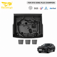 Boîte de rangement inférieure pour pneu de secours, organisateur de cargaison pour coffre arrière, accessoires de rangement intérieur pour voiture BYD Song Plus Seal U EV DMI