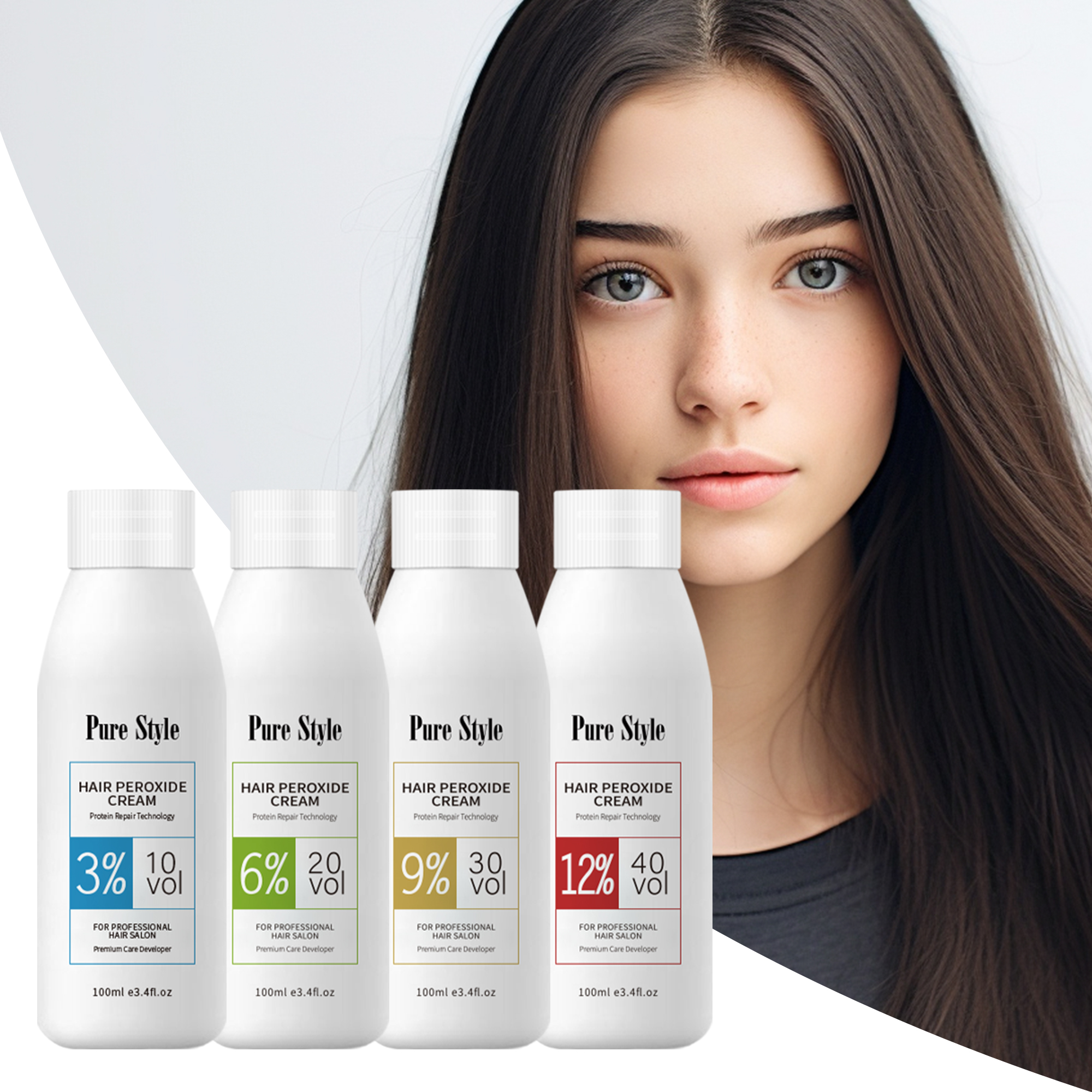 PureStyle 100 мл цвет волос проявитель окислитель крем необременительный цвет для домашнего использования