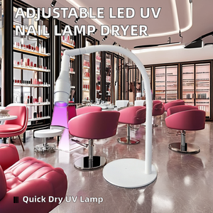 Lampe UV LED à pédale réglable pour ongles, séchage rapide professionnel du vernis gel, équipement de manucure et pédicure pour salon - Product Image 2