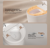 Toilettes intelligentes professionnelles avec capteur de pied, toilettes automatiques à télécommande, toilettes intelligentes pour la rénovation et la réaménagement résidentiel