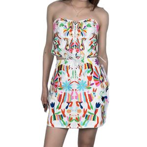 Vestido de Traje Sexy sin Mangas con Bordado Personalizado de Moda para Mujer OEM, Top y Falda - Product Image 6