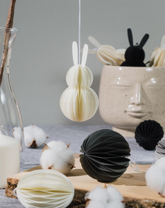 Décoration d'arbre <span class=keywords><strong>de</strong></span> noël en forme <span class=keywords><strong>de</strong></span> lapin, arbre <span class=keywords><strong>de</strong></span> noël, vitrine, décoration, boules en papier, ornements suspendus, <span class=keywords><strong>boule</strong></span> en papier - Product Image 5