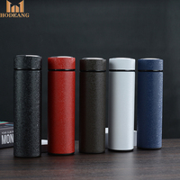 Hadiah Promosi Logo Disesuaikan 304 Stainless Steel Cangkir Termos Bisnis Es Bunga Cat Vakum Botol Air Teh