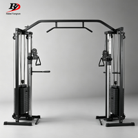 Máquina de Poleas Cruzadas Comercial con Estación de Poleas Doble Ajustable, Entrenador Funcional para Gimnasio en Casa, Construcción de Acero de Alta Resistencia