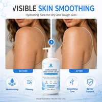 Crème Corporelle Raffermissante au Cuivre et Peptides, Squalane, Extrait de Son d'Avoine, Lissante et Adoucissante pour la Peau, Vente en Gros, Développement de Logo Personnalisé