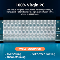 Feuille diffuseur prismatique optique LED UGR en polycarbonate transparent gaufré à vendre