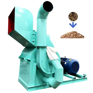 Hochwertige Sägemehl-Holzzerkleinerer Maschine für Sägemehl Pulver Kokosnuss-Schale Hammermühle kleine Schredder-Pelletsmaschine