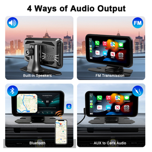 Pantalla táctil de 6 pulgadas Radio de coche universal Navegación GPS y Multimedia CarPlay inalámbrico Android Auto para Bluetooth Estéreo MusicPlay - Product Image 5