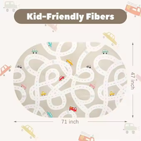 Tapis de jeu lavable pour enfants, tapis de jeu antidérapant pour s'amuser, tapis de jeu pour enfants, tapis de sécurité pour s'amuser