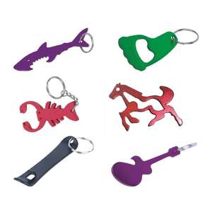 Promosyon ve iş hediyeler için özel kişiselleştirilmiş bira şişe açacağı anahtarlık - Product Image 6