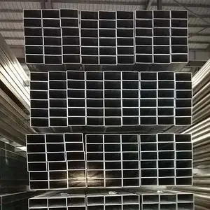 Eisen Stahlrohr schwarz geglüht geschweißtes Kohlenstoff quadrat und rechteckiger Hohl profil