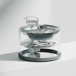 New Glass Pet Water <b>Fountain</b> FT600 Electric Automatic Circulating For Dogs And Cats Detachable Transparent Design - Product Image 5