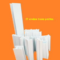 Profils de cadres de portes et fenêtres en PVC/UPVC écologiques personnalisés, design moderne, marque ZT Plastic, garantie 5 ans, usine de transformation