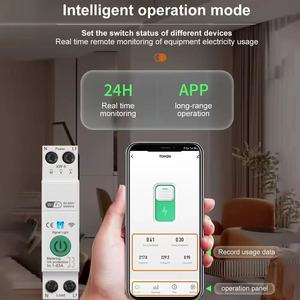 Tuya เบรกเกอร์ WiFi อัจฉริยะ, 63A ตรวจจับพลังงานด้วยรีโมทควบคุมด้วยเสียงแอปเพื่อชีวิตอัจฉริยะด้วย alexa/<span class=keywords><strong>google</strong></span> Home - Product Image 6