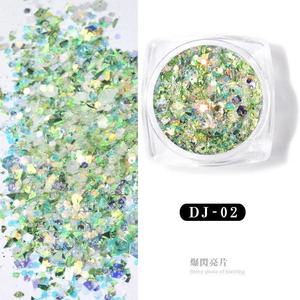 Polvere Glitter Ecologica per Unghie (Materiale PET) con Effetto Olografico Arcobaleno per Nail Art e Regali Promozionali - Product Image 4