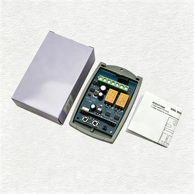 433MHz Universal Garage Wireless Control AC DC 7-32V 220V 2CH Rf Receiver and Transmitter for Garage Door and Gate Control