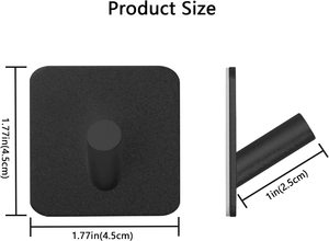 Ganchos Magnéticos para <span class=keywords><strong>Cocina</strong></span>, Ganchos Adhesivos de Pared de Doble Cara, Color Negro - Product Image 6