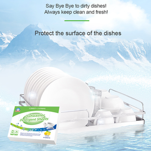 Écologique Cuisine nettoyage naturel <span class=keywords><strong>Lave</strong></span>-vaisselle Détergent Feuille Vaisselle Comprimés Feuilles - Product Image 2