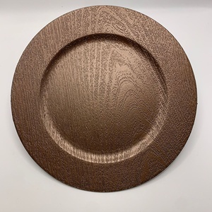 <span class=keywords><strong>Assiette</strong></span> de Style Européen <span class=keywords><strong>Vintage</strong></span> en Plastique, Rondin Imitation Bois, Idéale pour Mariage, Dîner, Hôtel et Restaurant - Product Image 2