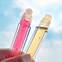 Aangepaste lipverzorgende vloeibare lippenbalsem met applicator, dierproefvrij, veganistisch, verlichtende make-up, fruitig aroma, jojoba-olie, hyaluronzuur