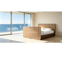 Offre Spéciale – Ensemble de Meubles de Chambre en Bois de Chêne Style Minimaliste à Prix Réduit – Lit d'Intérieur, Lit Professionnel, Lit Plat, Ensemble de Lit Domestique
