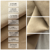 100% Bio-Baumwoll-Twill-Stoff Antistatisch Reißfest 230gsm Mittelschwer Schrumpf-/Knitterresistent Weicher Griff Glatt
