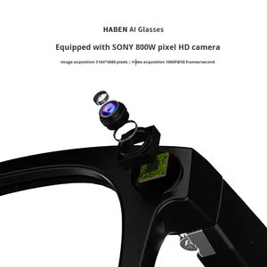 แว่นตาอัจฉริยะ AI ปี 2026 กล้อง AI ความละเอียด 800 ล้านพิกเซล ถ่ายภาพและวิดีโอความคมชัดสูง <span class=keywords><strong>VR</strong></span>/AR/MR รองรับการโทรด้วยเสียงและการแปลภาษา - Product Image 4