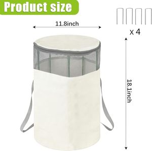 Housse de protection pour rosiers d'hiver, en polyéthylène, pour extérieur, protection contre le gel, couverture pour rosiers, protection des plantes - Product Image 3