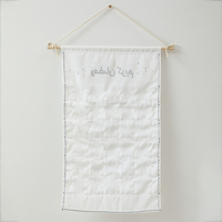 Nuevo Producto Decoración de Pared para el Eid de 30 Días, Calendario de Adviento Árabe de Tela Colgante con Bolsillos