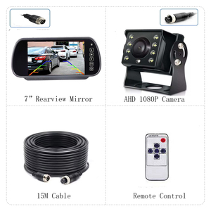 Xách tay 7-inch <span class=keywords><strong>Rear</strong></span> <span class=keywords><strong>View</strong></span> gương với AHD 1080p máy ảnh xe đảo ngược Hỗ trợ Đậu xe màn hình - Product Image 2