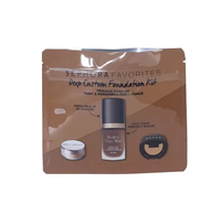 Sac d'emballage en plastique de qualité supérieure, refermable, imprimé sur mesure, plat, de qualité cosmétique, pour kit de fond de teint, échantillon de maquillage, stockage