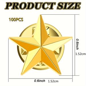 Pin de solapa con insignia de estrella dorada personalizada para la fiesta del 4 de julio, decoración de disfraces del Día DE LA Independencia - Product Image 4