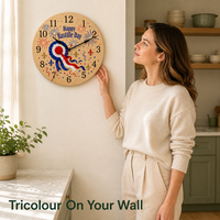 Horloge murale en bois de 10 pouces pour salon, cuisine, bureau, décoration, choix de cadeau de fête, horloge ronde suspendue, fournisseur en gros