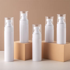 PET Plastic White Spray <b>Bottles</b> Cosmetic Container 1oz 2oz 30ml 60ml Empty Cream Lotion Airless Pump <b>Bottle</b> for <b>Travel</b> Skincare - Product Image 3