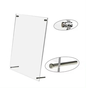 Trang trí nội thất rõ ràng vít không khung A4/A5 Kích thước Acrylic khung ảnh pha lê Tabletop trang trí giấy chứng nhận cho sự tăng trưởng của bé - Product Image 1