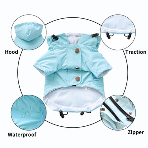 PETCIRCLE Novedades Primavera/Verano: Ropa para Perros y Gatos, Impermeable con Capucha Azul Cielo, Atuendos para la Temporada de Lluvia - Product Image 2