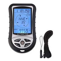 LCD Digital multifungsi 8 in 1, jam dan Altimeter, Barometer, termometer, prakiraan cuaca, dan jam