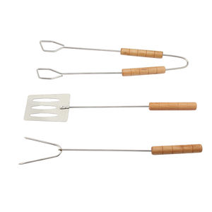 CD-16A <span class=keywords><strong>professionnel</strong></span> Camping en plein air <span class=keywords><strong>barbecue</strong></span> outils 3 pièces BBQ rôtissoires spatule <span class=keywords><strong>pince</strong></span> - Product Image 4