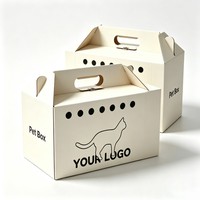Boîte en carton ondulé personnalisée avec logo pour animaux de compagnie, emballage de haute qualité pour volailles et animaux, boîte d'emballage pour animaux avec encre de soja