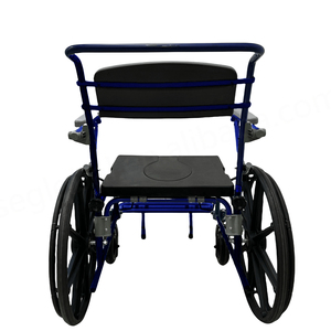 Chaise de toilette médicale en acier robuste D70 avec placage chromé, certifiée CE, pour personnes âgées/handicapées, réadaptation, sécurité dans la salle de bain - Product Image 4