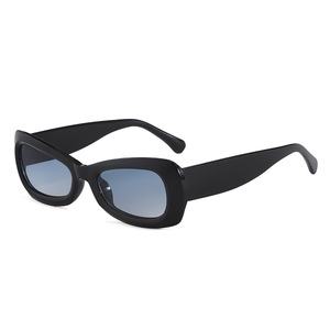 Lunettes de soleil rectangulaires tendance, monture intégrale, protection UV400, style unisexe pour adultes - Product Image 3