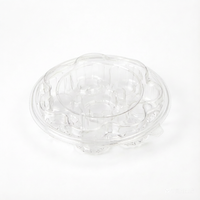 Boîtes d'emballage pour gâteaux en PET transparent de qualité alimentaire, personnalisées avec logo, fixées de manière sécurisée et faciles à ouvrir